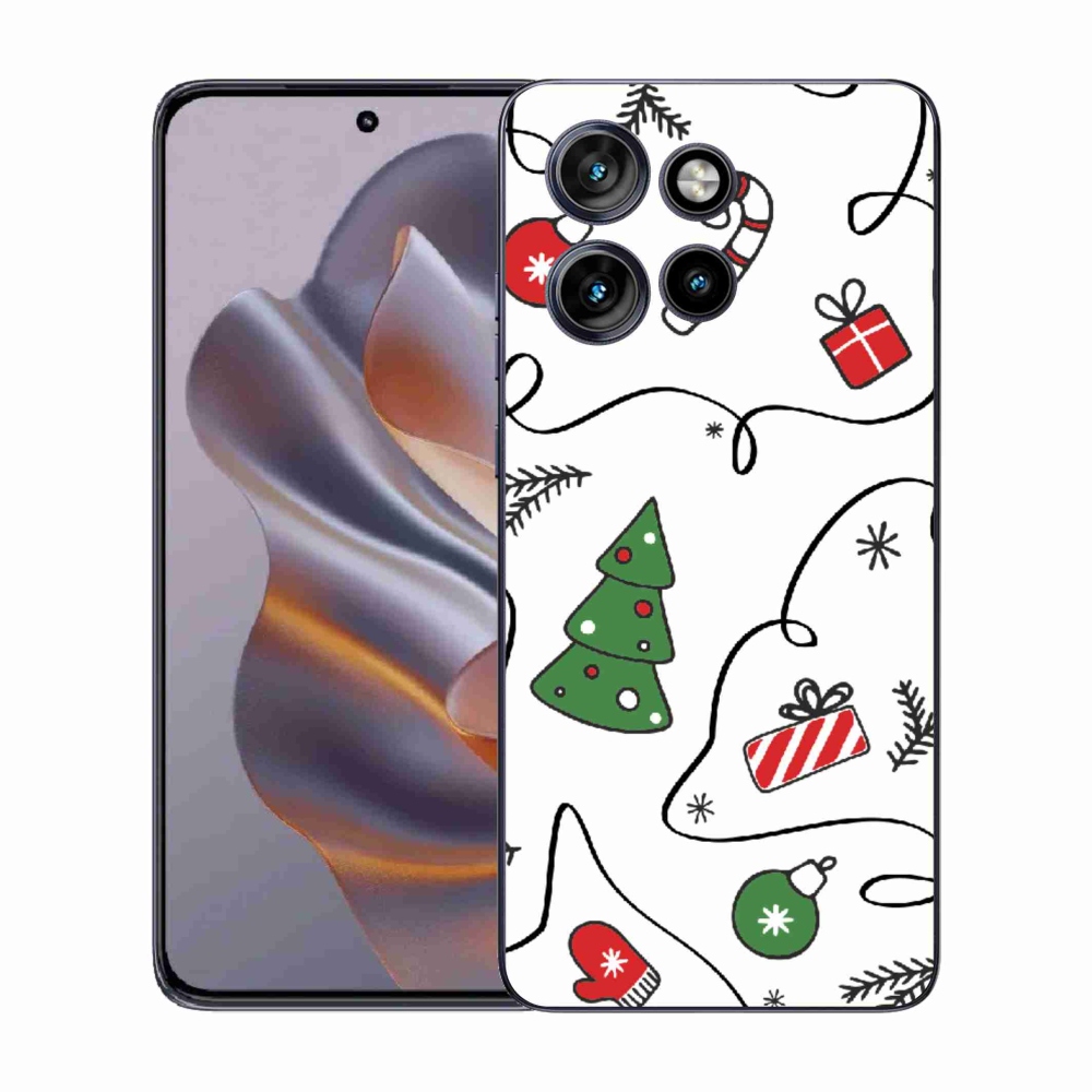 Zselés borító mmCase a Motorola Edge 50 Neo készülékhez - karácsonyi motívumok