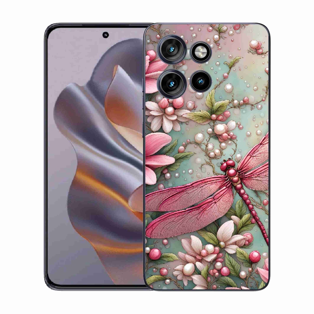 Zselés borítás mmCase a Motorola Edge 50 Neo készülékhez - szitakötő