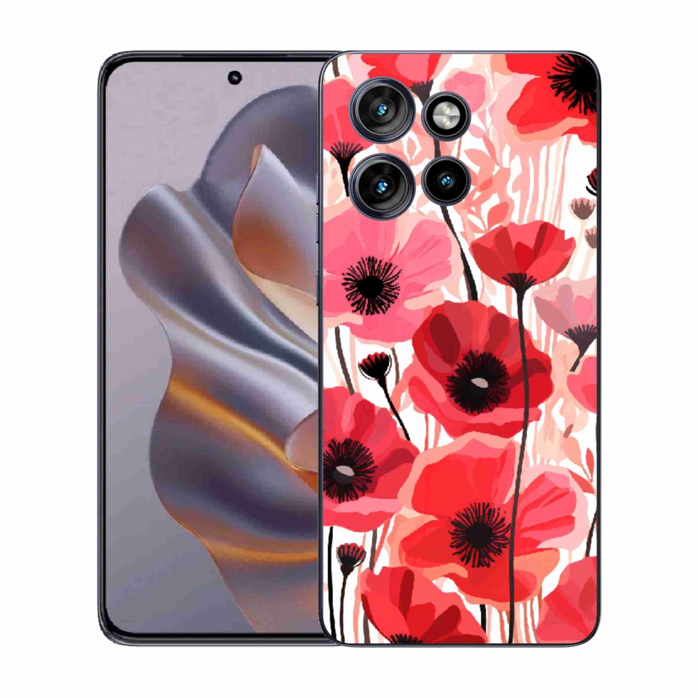 Zselés tok mmCase a Motorola Edge 50 Neo készülékhez - mákos 1