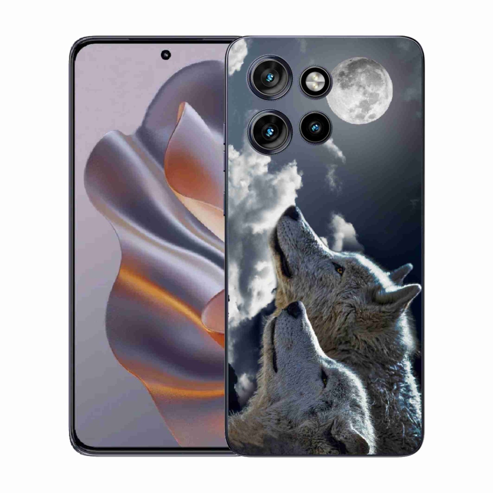 Zselés borítás mmCase a Motorola Edge 50 Neo készülékhez - farkasok