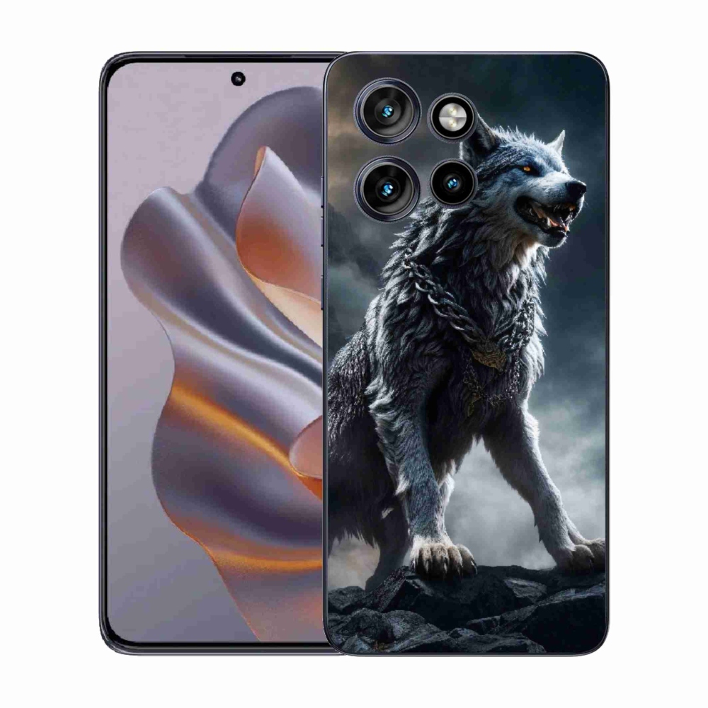 Zselés borítás mmCase a Motorola Edge 50 Neo készülékhez - farkas 1