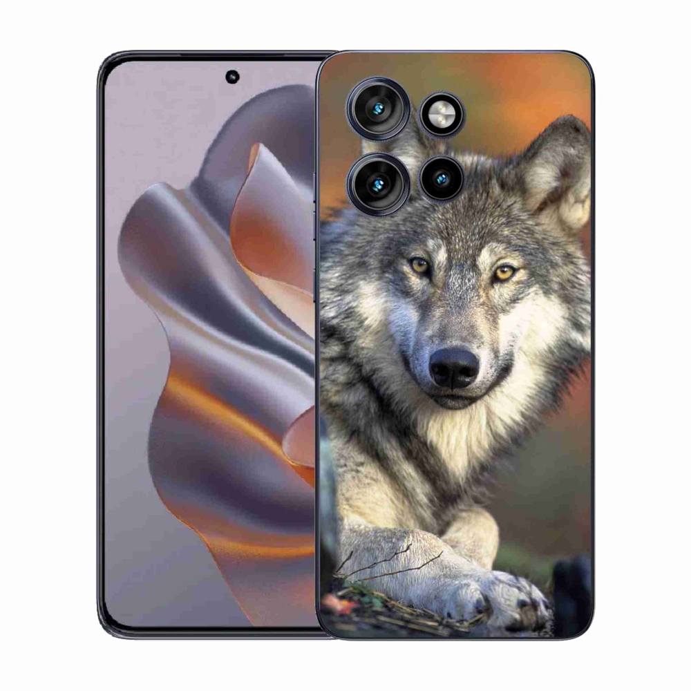 Zselés borítás mmCase a Motorola Edge 50 Neo készülékhez - farkas