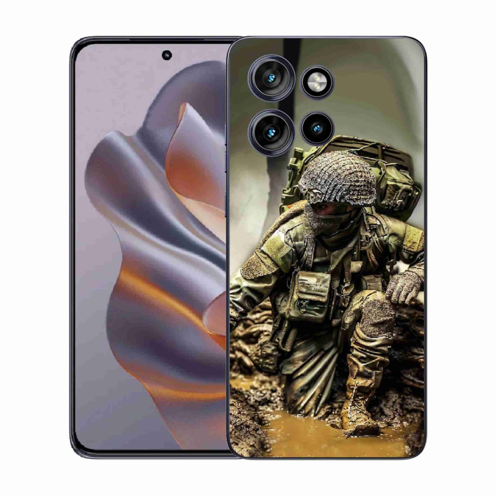 Zselés borítás mmCase a Motorola Edge 50 Neo készülékhez - katona