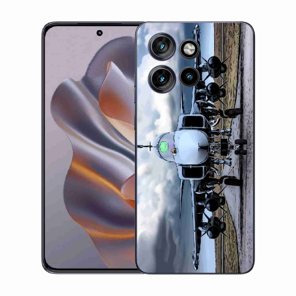 Zselés borítás mmCase a Motorola Edge 50 Neo - katonai repülőgépekhez