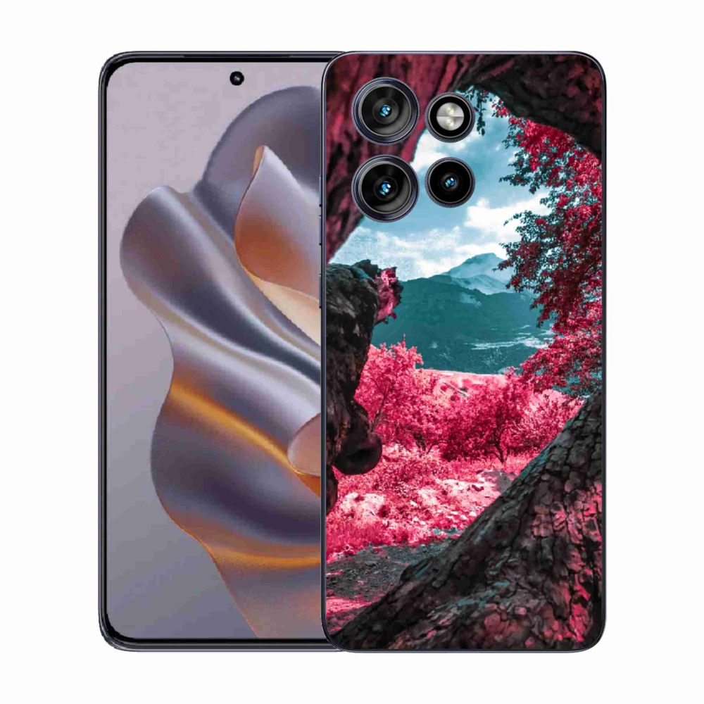 Zselés borítás mmCase a Motorola Edge 50 Neo készülékhez - hegyi kilátás