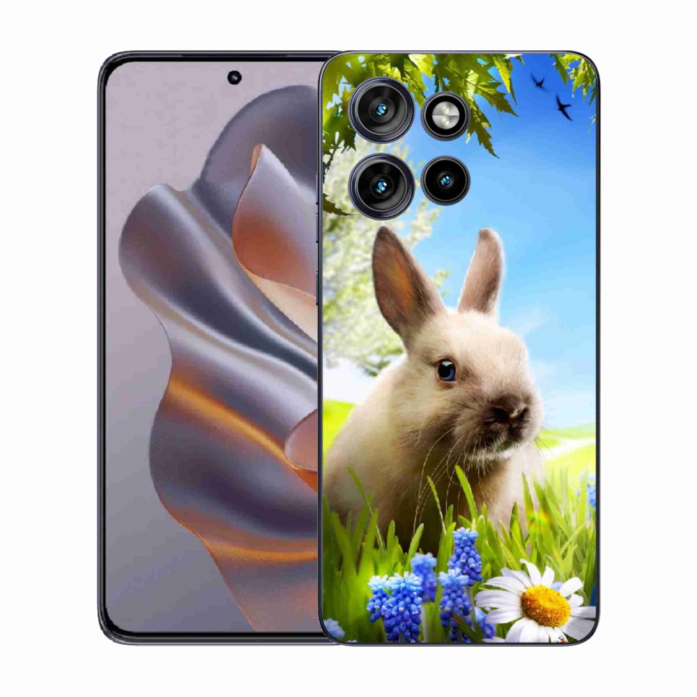 Zselés borítás mmCase a Motorola Edge 50 Neo készülékhez - nyuszi