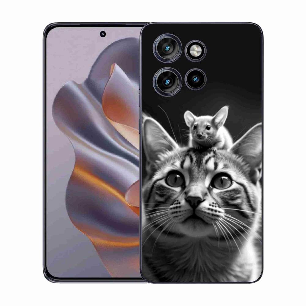 Zselés borítás mmCase a Motorola Edge 50 Neo készülékhez - állatbarátok 2