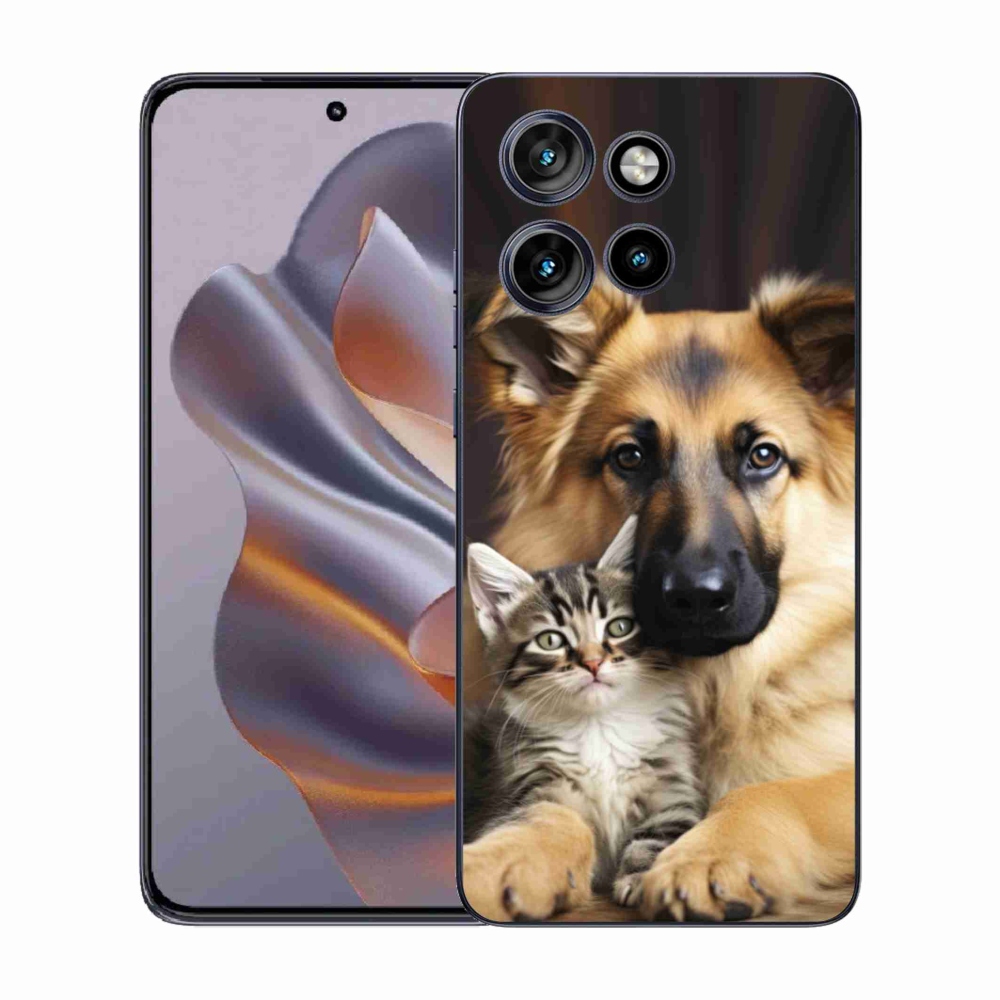 Zselés borítás mmCase a Motorola Edge 50 Neo készülékhez - állatbarátság