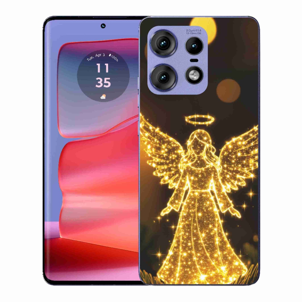 Gél védőburkolat mmCase a Motorola Edge 50 Pro készülékhez - angyal