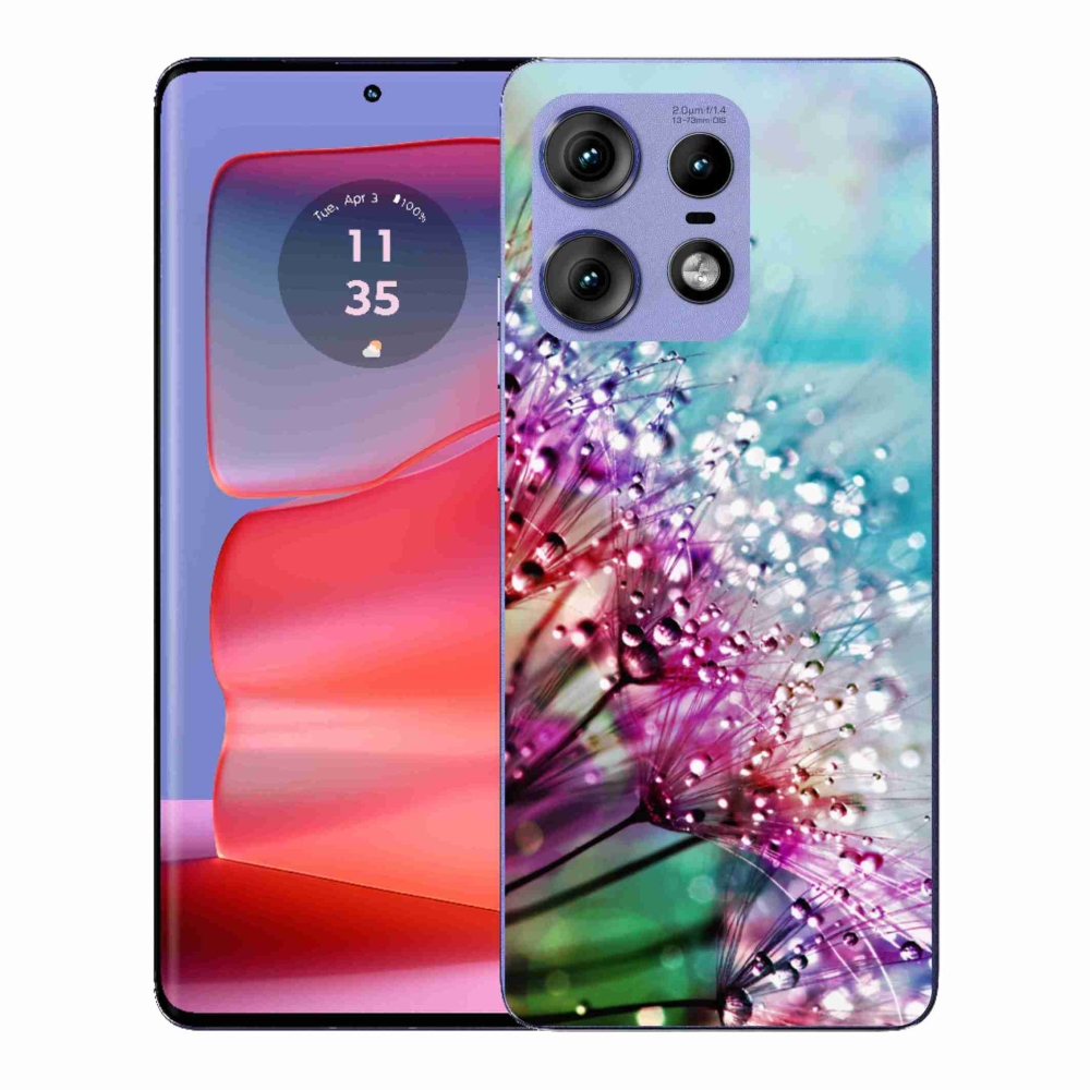 Zselés borító mmCase a Motorola Edge 50 Pro készülékhez - színes virágok