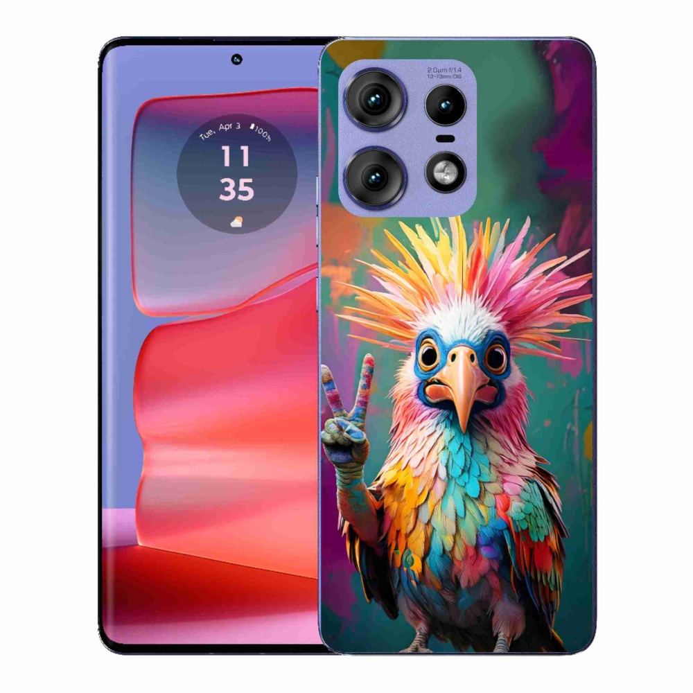 Zselés borítás mmCase a Motorola Edge 50 Pro készülékhez - lilás színű
