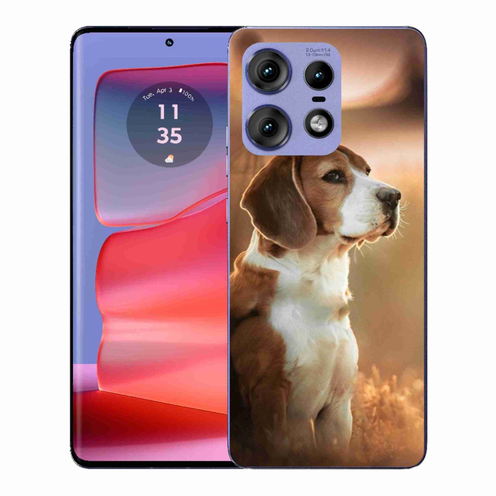 Zselés borítás mmCase a Motorola Edge 50 Pro készülékhez - bézs színű