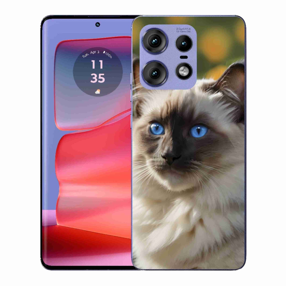 Zselés borítás mmCase a Motorola Edge 50 Pro készülékhez - fehér rongybaba