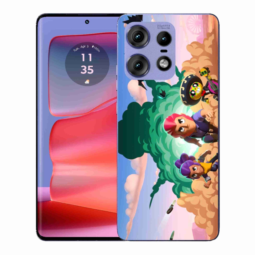 Zselés borítás mmCase a Motorola Edge 50 Pro készülékhez - bravúros csillagok