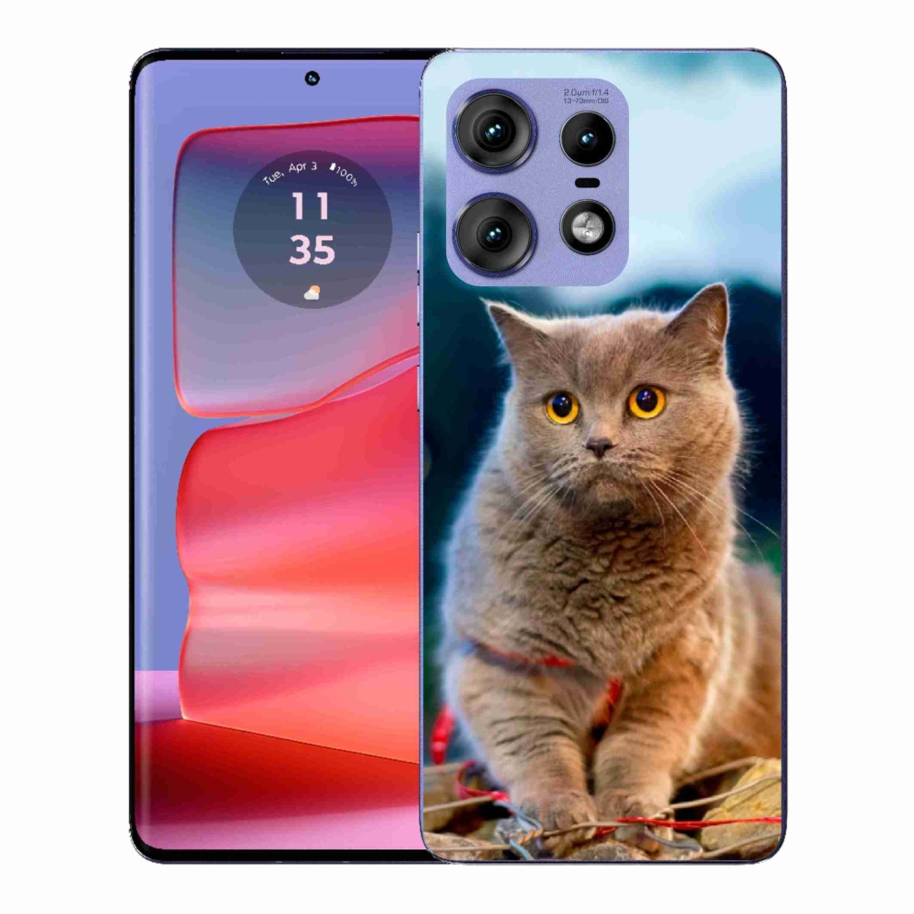 Gél védőburkolat mmCase a Motorola Edge 50 Pro készülékhez - brit kék 2
