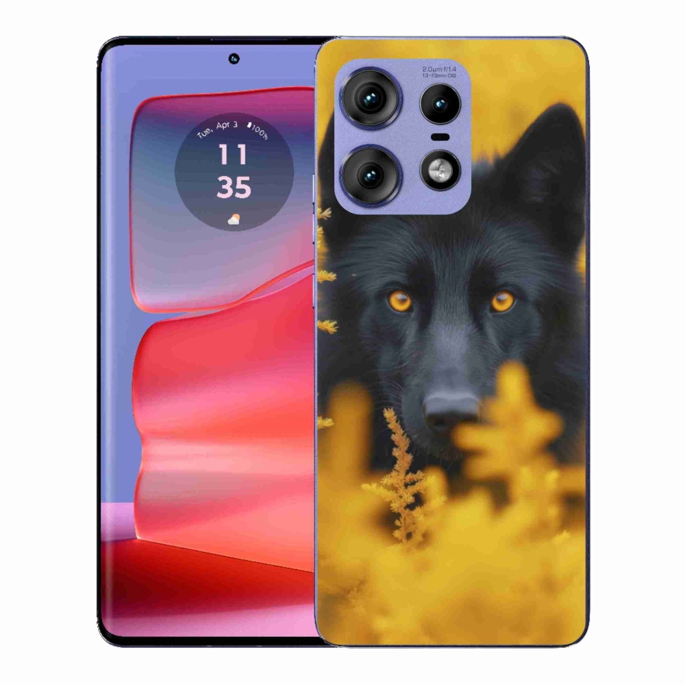 Gél védőhuzat mmCase a Motorola Edge 50 Pro készülékhez - fekete farkas 2