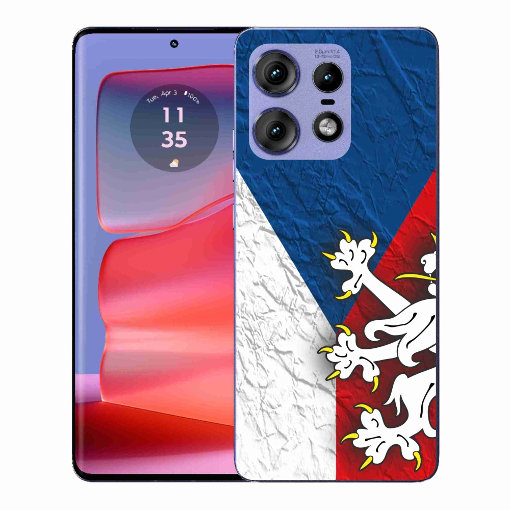 Zselés borító mmCase Motorola Edge 50 Pro - cseh zászló 1