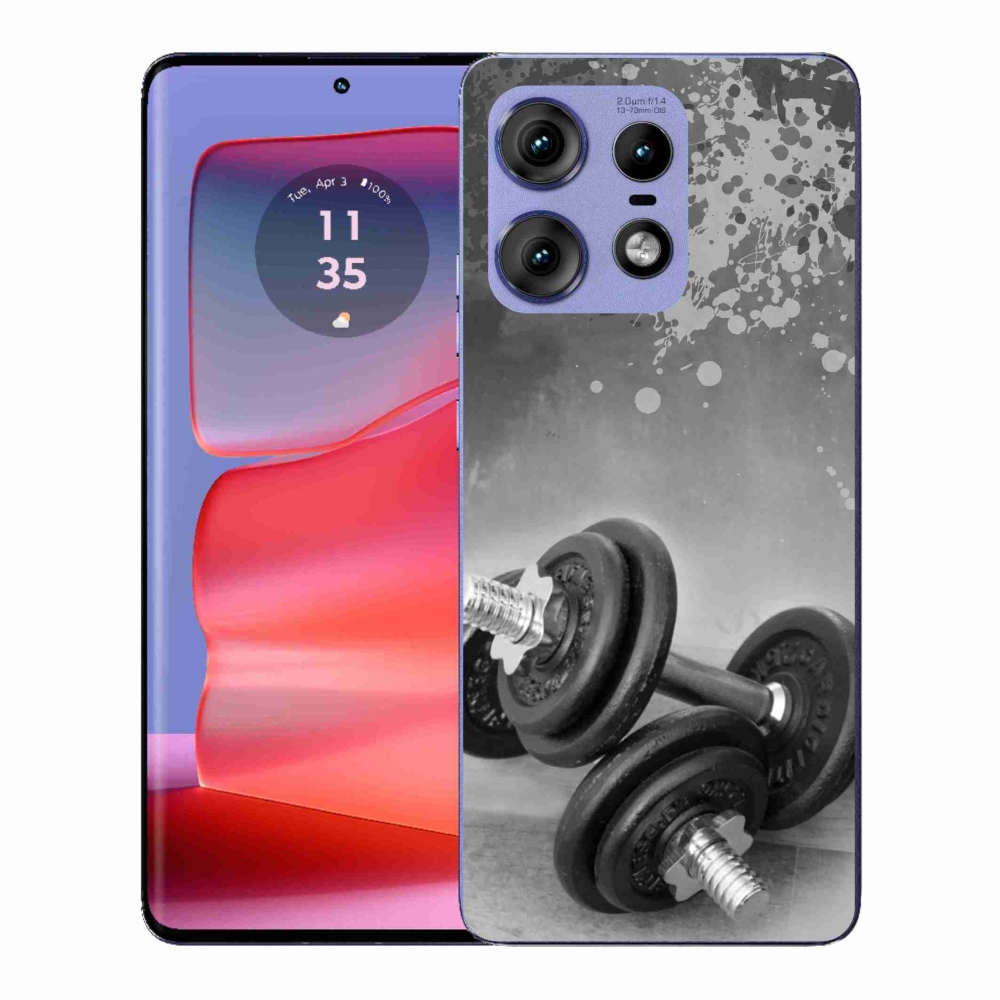 Zselés borítás mmCase a Motorola Edge 50 Pro készülékhez - súlyzók 1