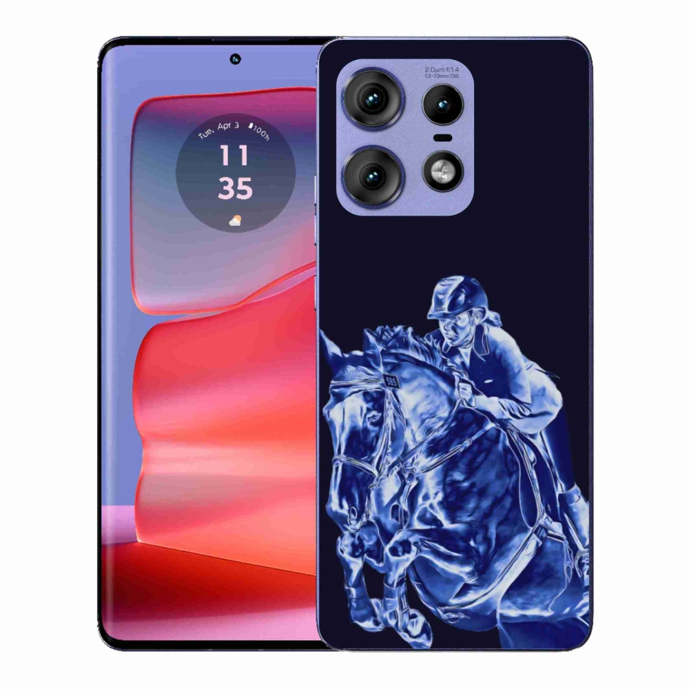 Zselés borítás mmCase a Motorola Edge 50 Pro számára - versenyló