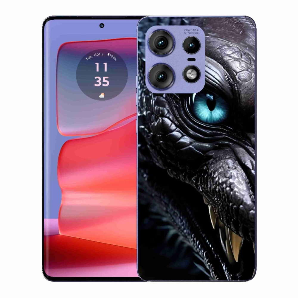 Zselés borítás mmCase a Motorola Edge 50 Pro készülékhez - sárkány nézet