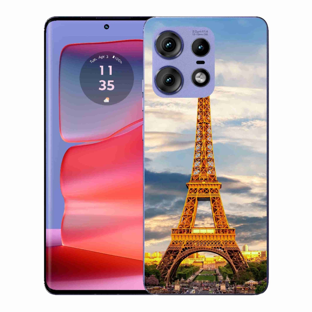 Zselés borítás mmCase a Motorola Edge 50 Pro készülékhez - eiffel torony 3