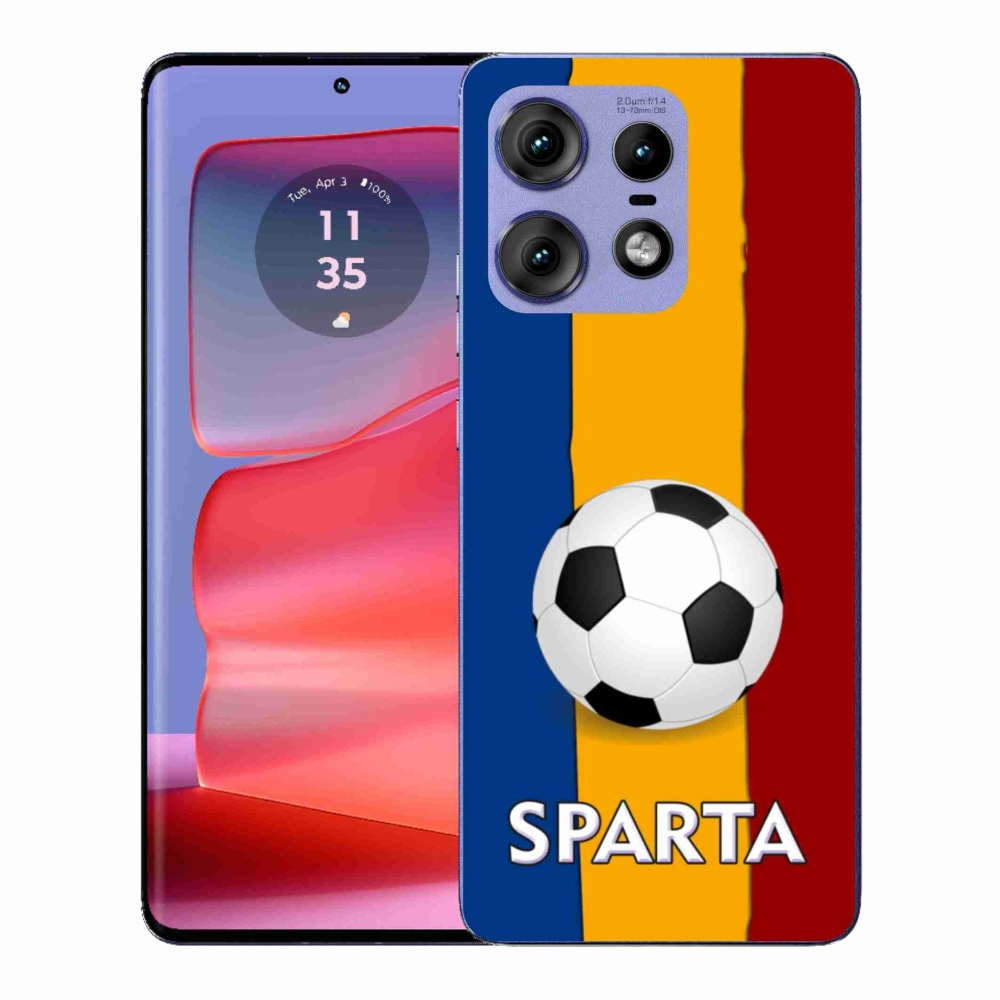 Gél védőburkolat mmCase a Motorola Edge 50 Pro készülékhez - futball 1