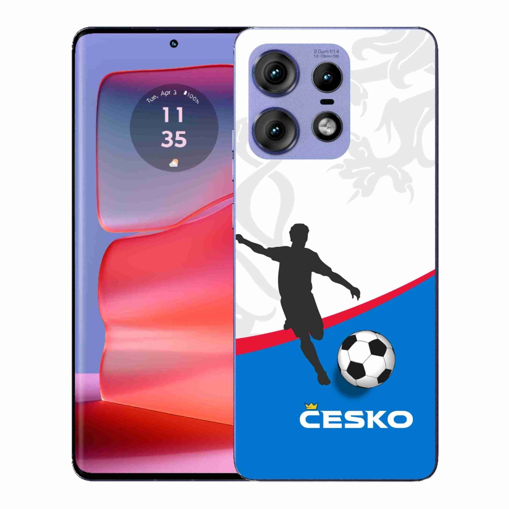 Zselés borítás mmCase a Motorola Edge 50 Pro készülékhez - foci Csehország 1