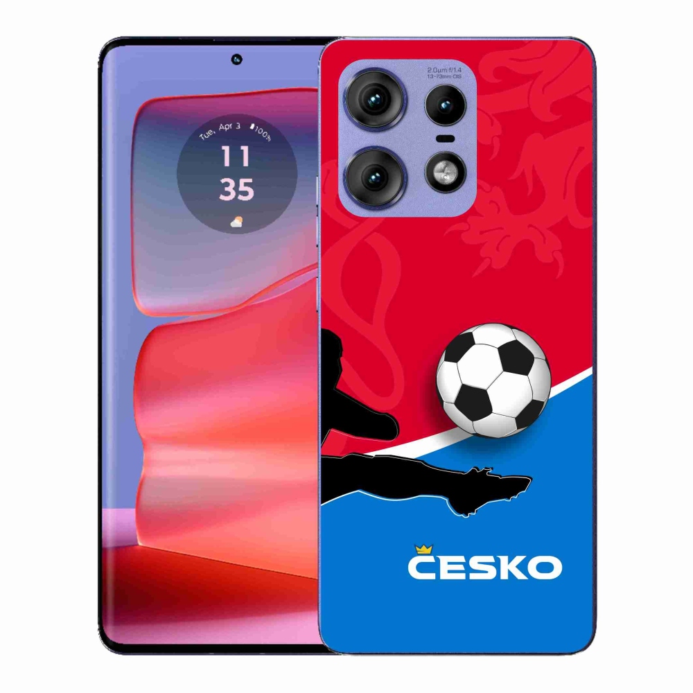 Gél védőburkolat mmCase a Motorola Edge 50 Pro készülékhez - Labdarúgás Csehország 2