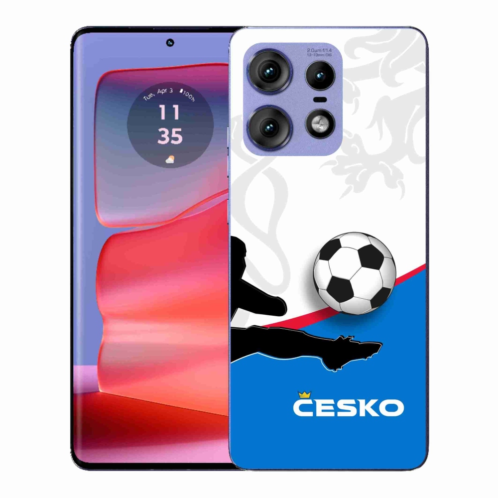 Gél védőburkolat mmCase a Motorola Edge 50 Pro készülékhez - futball Csehország 3