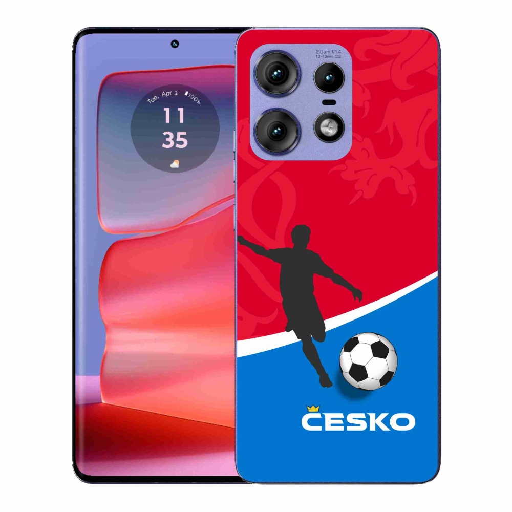 Gél védőburkolat mmCase a Motorola Edge 50 Pro készülékhez - foci Csehország
