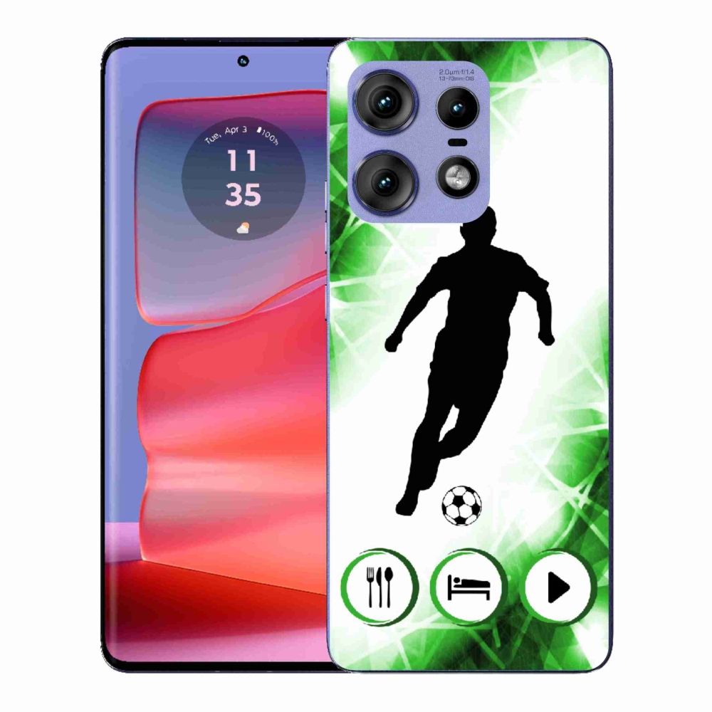 Zselés borítás mmCase a Motorola Edge 50 Pro készülékhez - focista