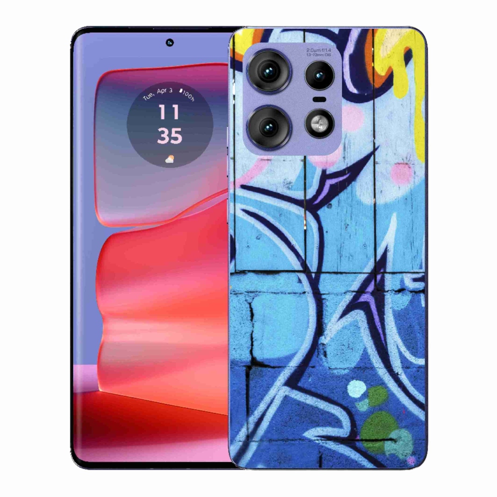 Zselés borítás mmCase a Motorola Edge 50 Pro készülékhez - graffiti
