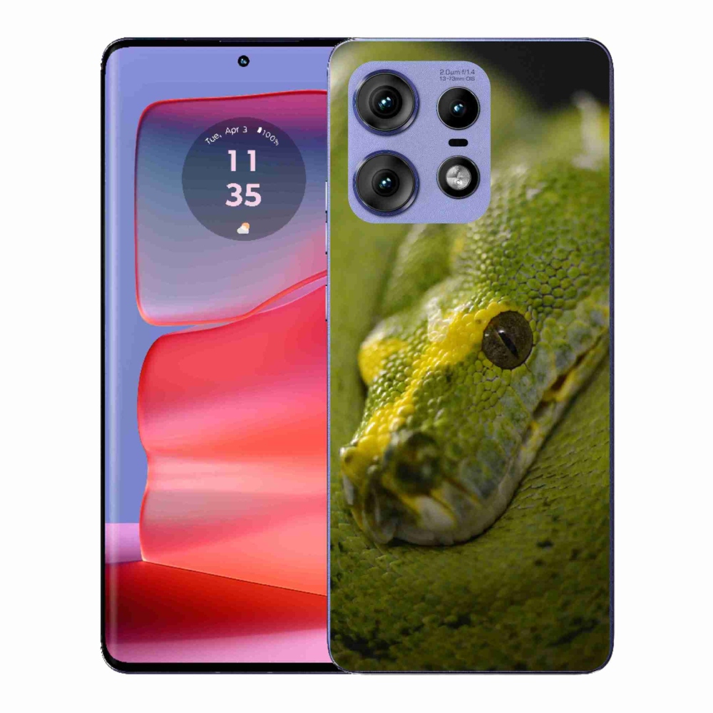 Zselés borítás mmCase a Motorola Edge 50 Pro készülékhez - kígyó 2