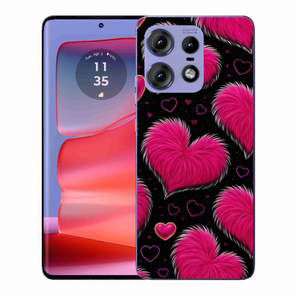 Zselés borítás mmCase a Motorola Edge 50 Pro készülékhez - puha szívecske