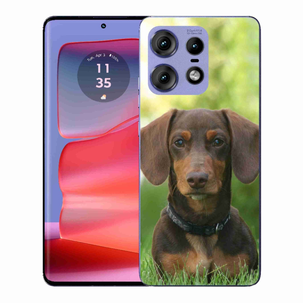 Zselés tok mmCase a Motorola Edge 50 Pro készülékhez - barna tacskó