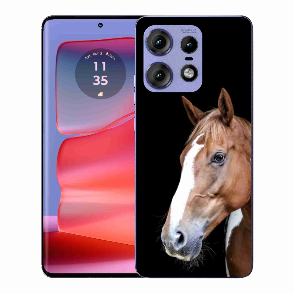 Zselés tok mmCase a Motorola Edge 50 Pro készülékhez - barna ló 3