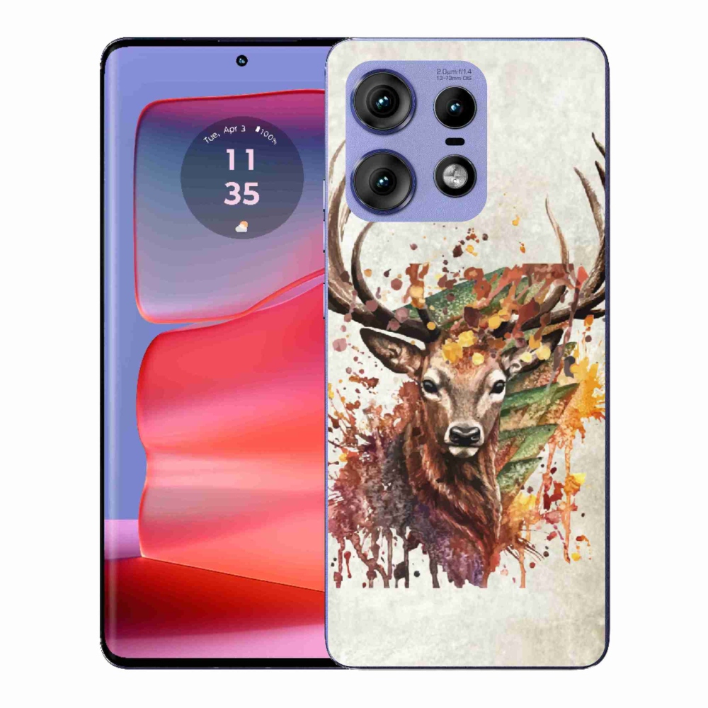 Zselés borítás mmCase a Motorola Edge 50 Pro készülékhez - szarvas 1