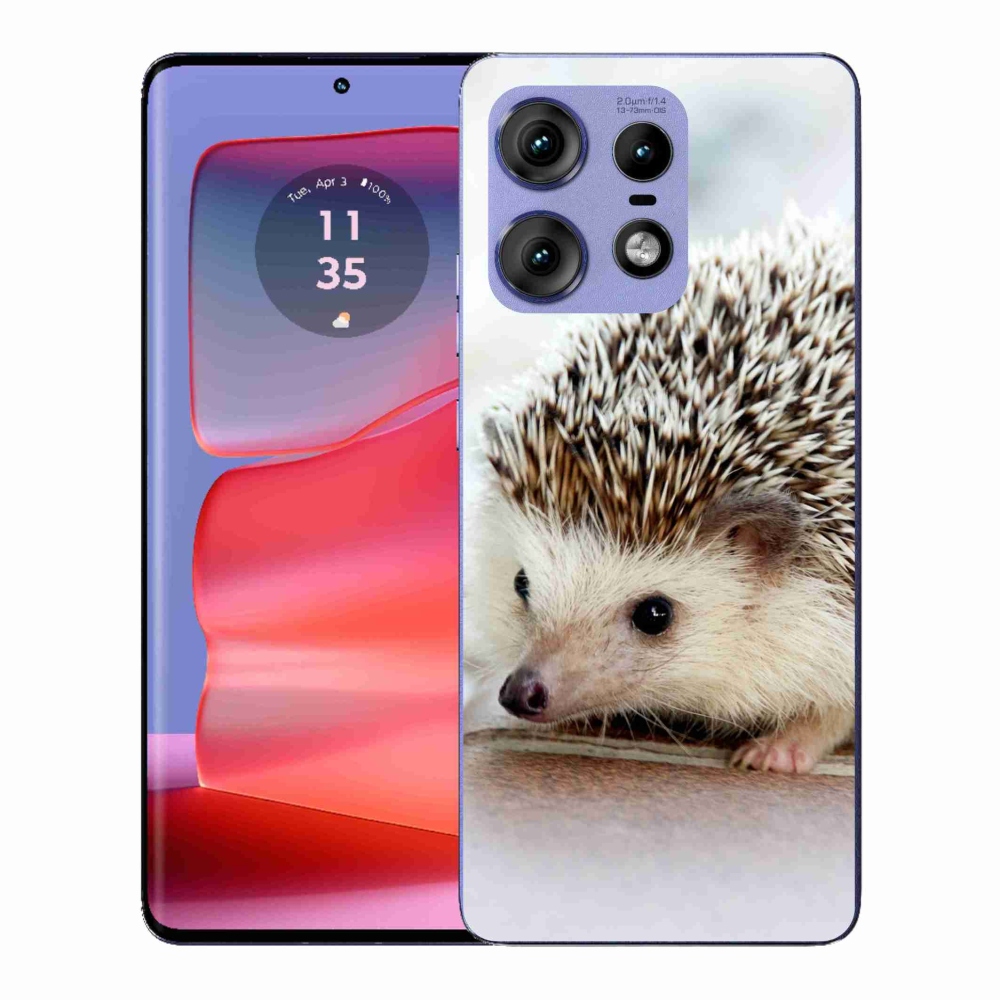 Zselés borítás mmCase a Motorola Edge 50 Pro készülékhez - süni