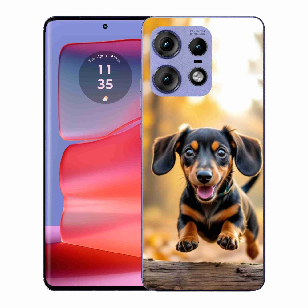Zselés borítás mmCase a Motorola Edge 50 Pro készülékhez - tacskó 2