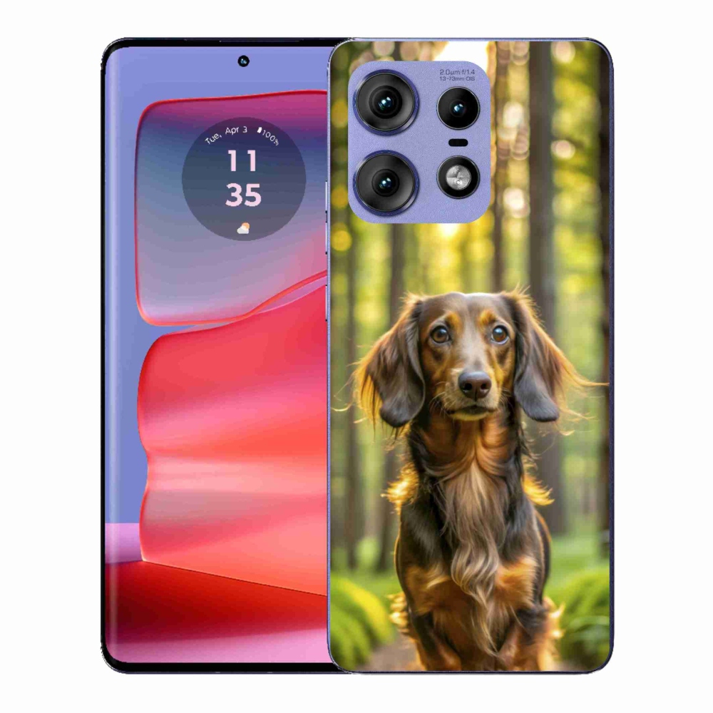 Zselés borítás mmCase a Motorola Edge 50 Pro készülékhez - tacskó 4