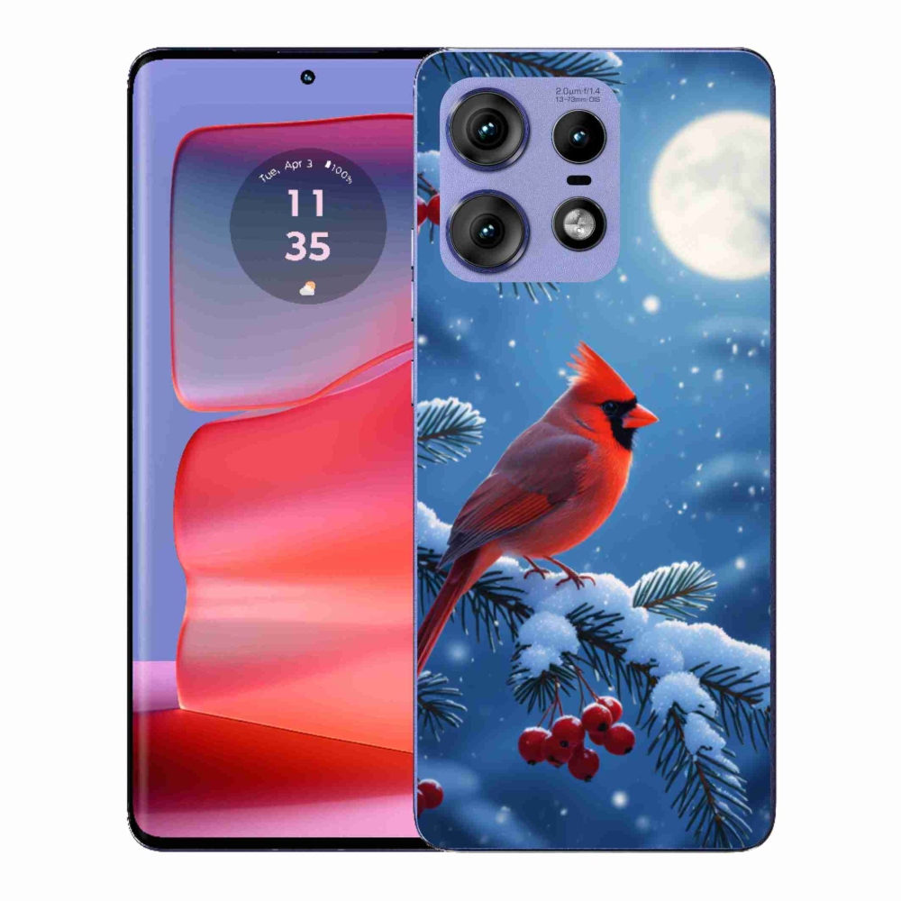 Zselés tok mmCase a Motorola Edge 50 Pro készülékhez - kardinálpiros színű