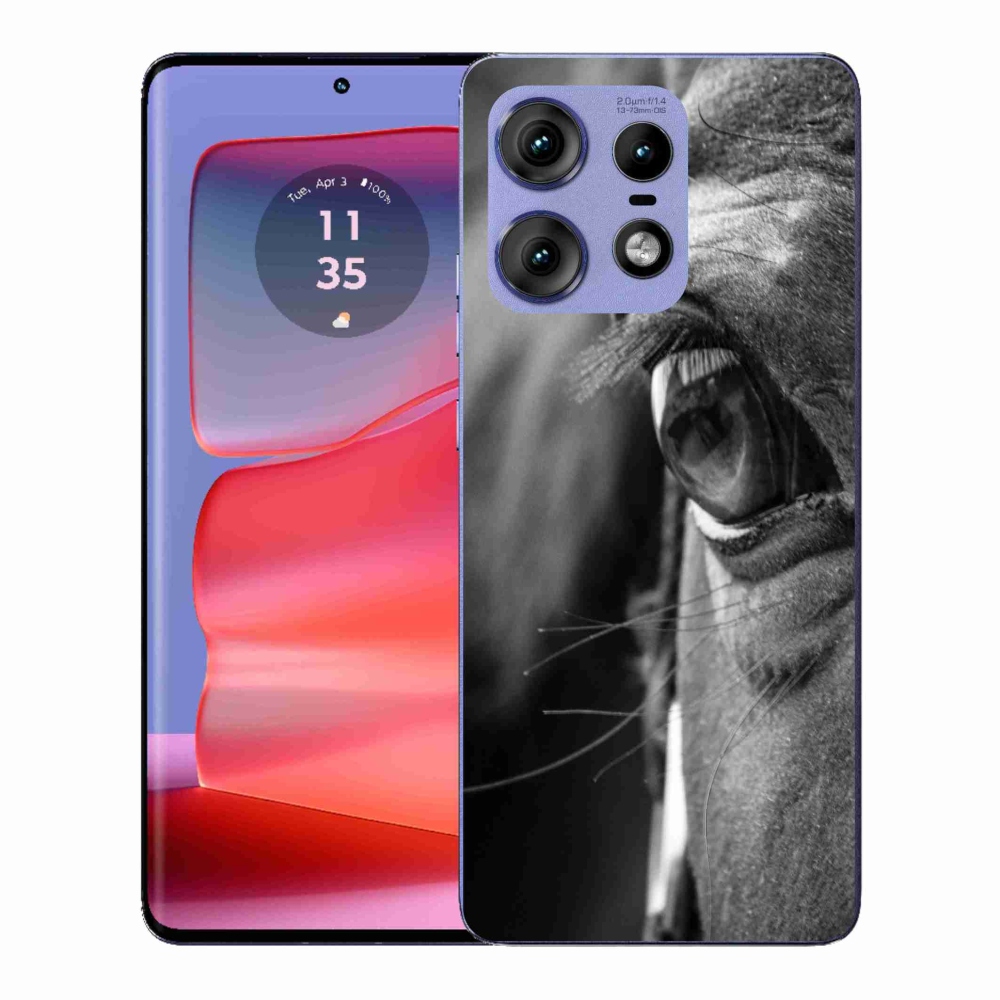 Gél védőburkolat mmCase a Motorola Edge 50 Pro készülékhez - Ló nézet