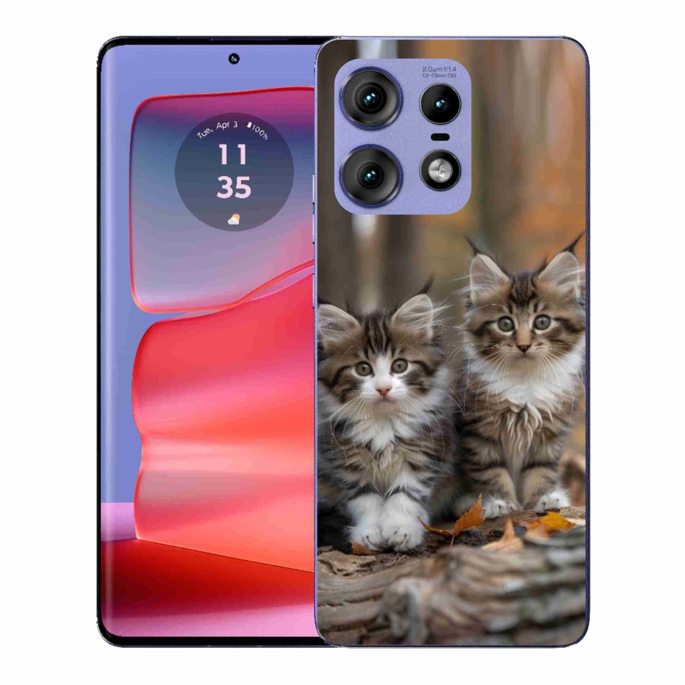 Zselés borítás mmCase a Motorola Edge 50 Pro készülékhez - cat duo 3