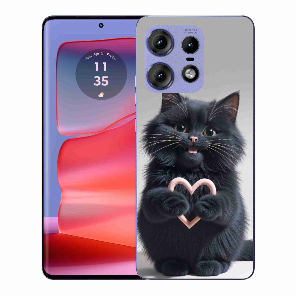 Zselés borítás mmCase a Motorola Edge 50 Pro készülékhez - cat love 3