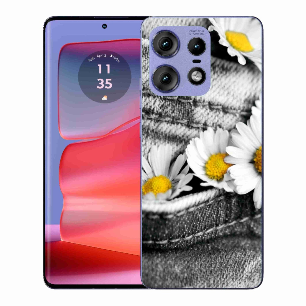 Zselés borítás mmCase a Motorola Edge 50 Pro készülékhez - Százszorszép