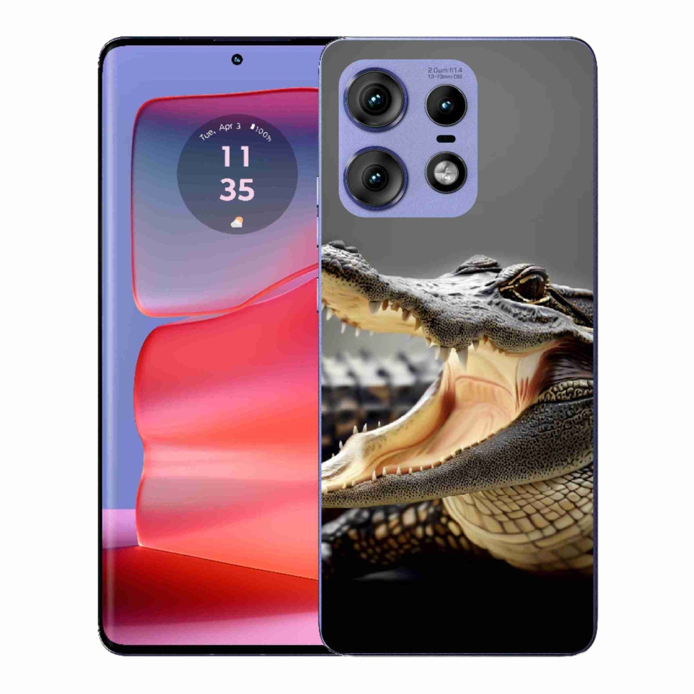 Zselés tok mmCase a Motorola Edge 50 Pro készülékhez - krokodil