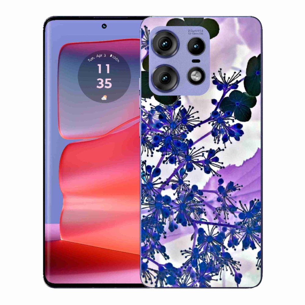 Zselés borítás mmCase a Motorola Edge 50 Pro készülékhez - hortenzia virág