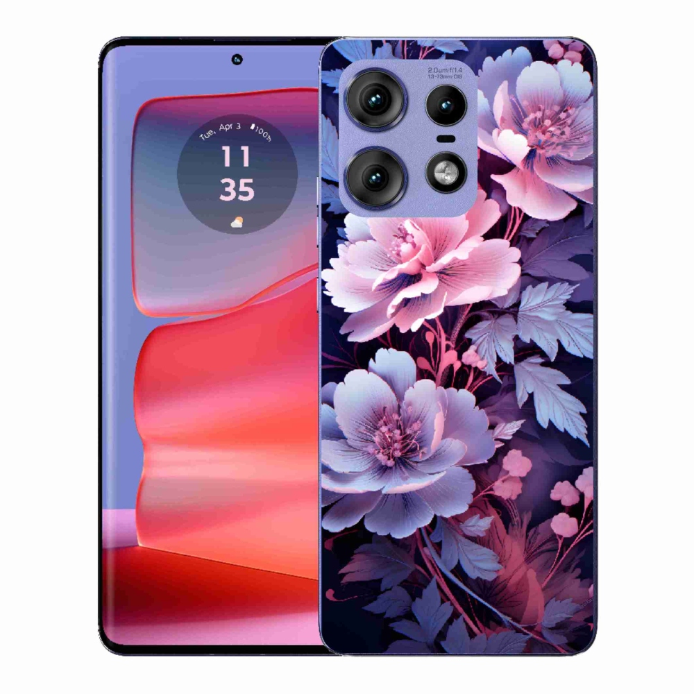 Zselés borítás mmCase a Motorola Edge 50 Pro készülékhez - virágok 11