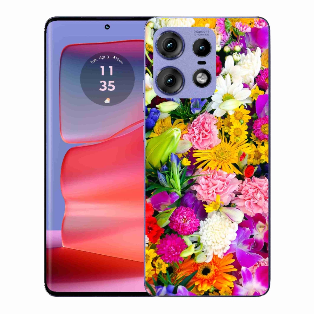 Zselés borítás mmCase a Motorola Edge 50 Pro készülékhez - virág 12