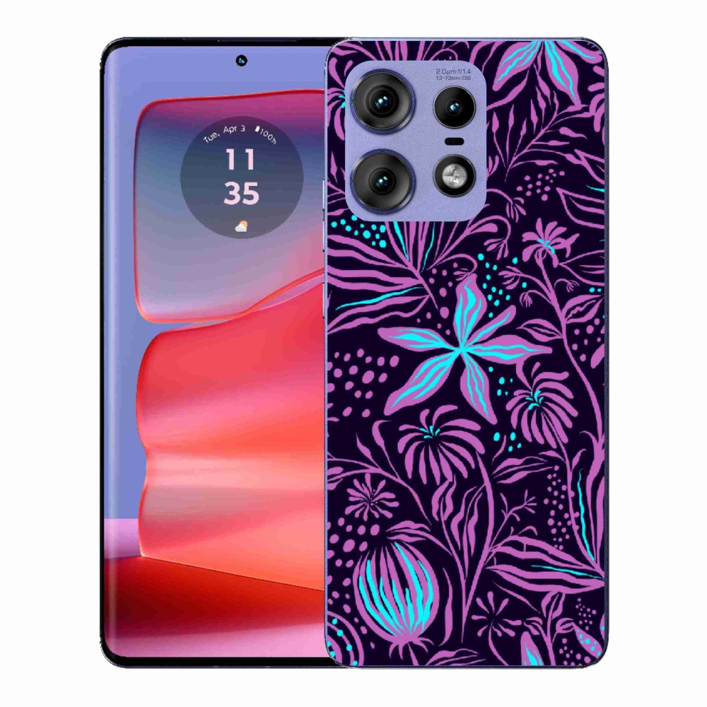 Zselés borítás mmCase a Motorola Edge 50 Pro készülékhez - virágok 2